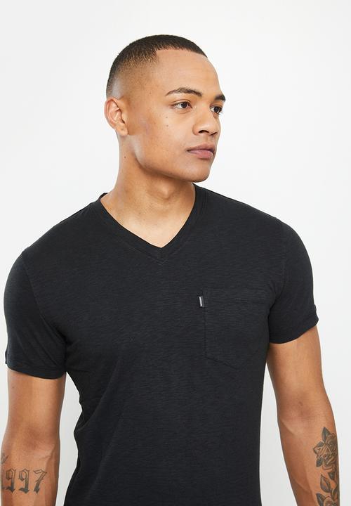 Superdry. - Pocket v neck - black
