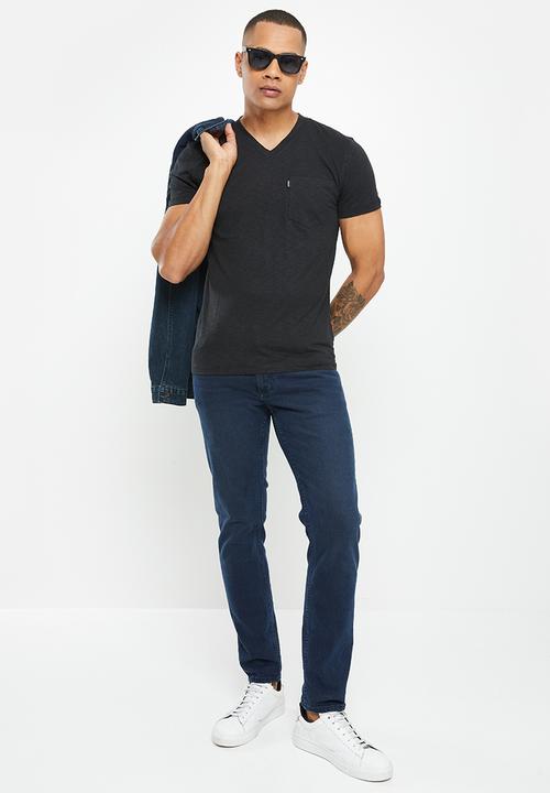 Superdry. - Pocket v neck - black