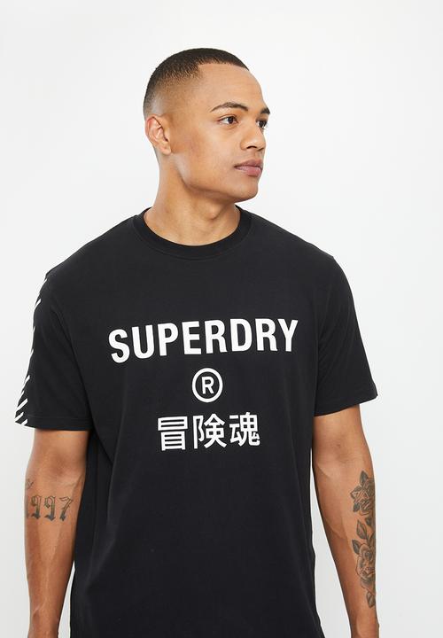 Superdry. - Code core sport tee - black
