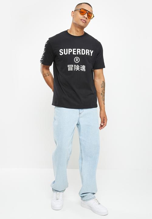 Superdry. - Code core sport tee - black