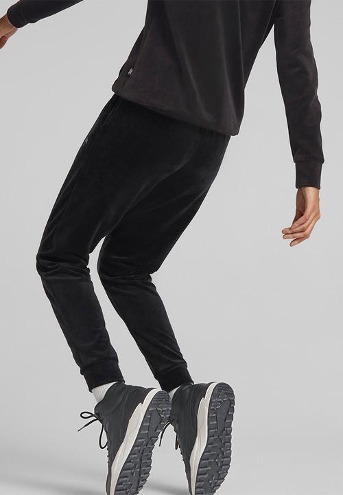 PUMA - Ess+ velour pants cl - puma black