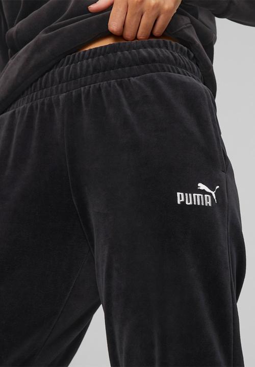 PUMA - Ess+ velour pants cl - puma black