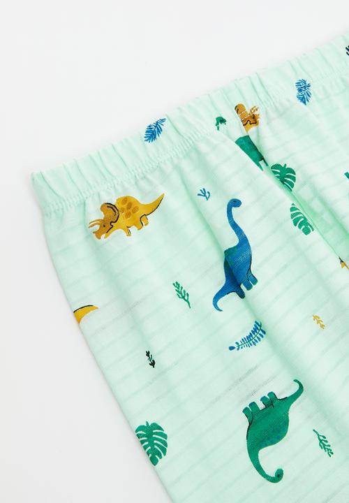 Pop Candy - Boys printed pj set - aqua green