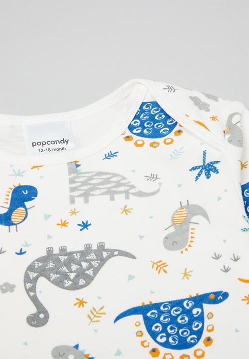 Pop Candy - Baby long sleeve printed babygrow - multi