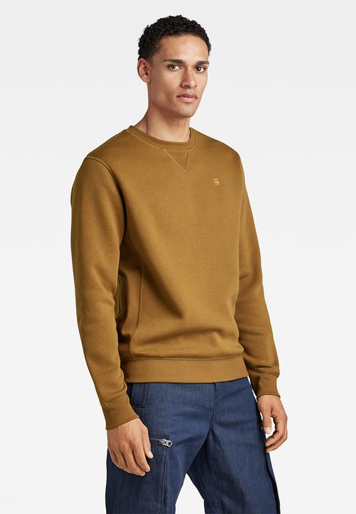 G-STAR - Premium core r sweater long sleeve - oxide ocre