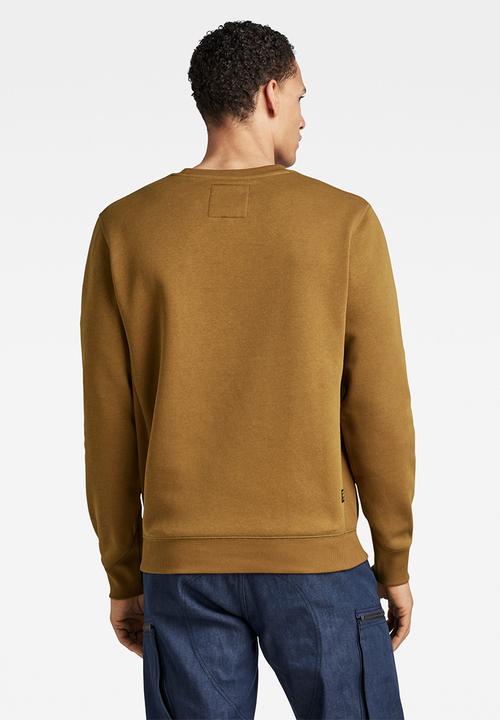 G-STAR - Premium core r sweater long sleeve - oxide ocre