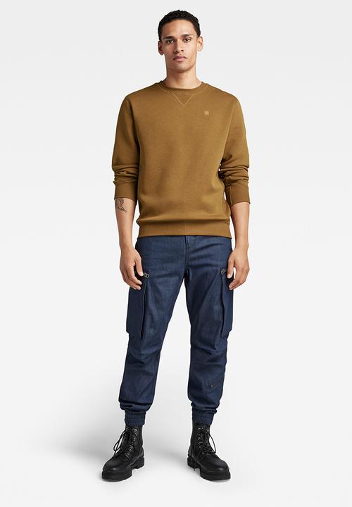 G-STAR - Premium core r sweater long sleeve - oxide ocre