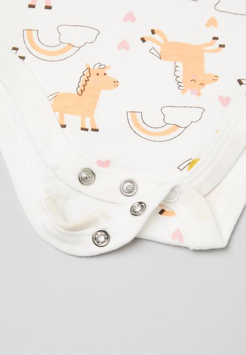 Pop Candy - Baby ls printed babygrow - multi