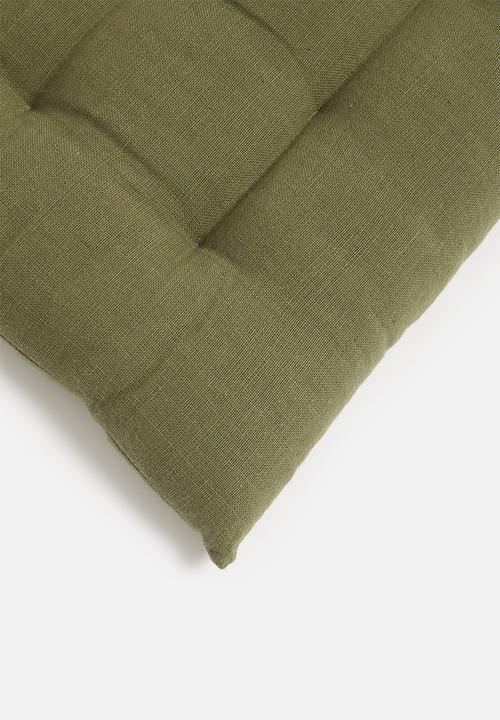 H&S - Set of 2 chair pad - olive