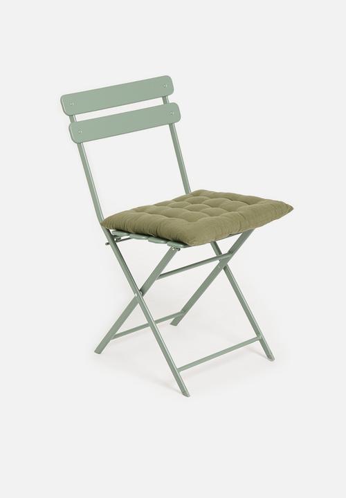 H&S - Set of 2 chair pad - olive