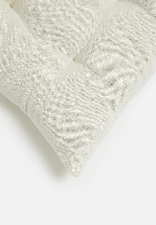 H&S - Set of 2 chair pad - white