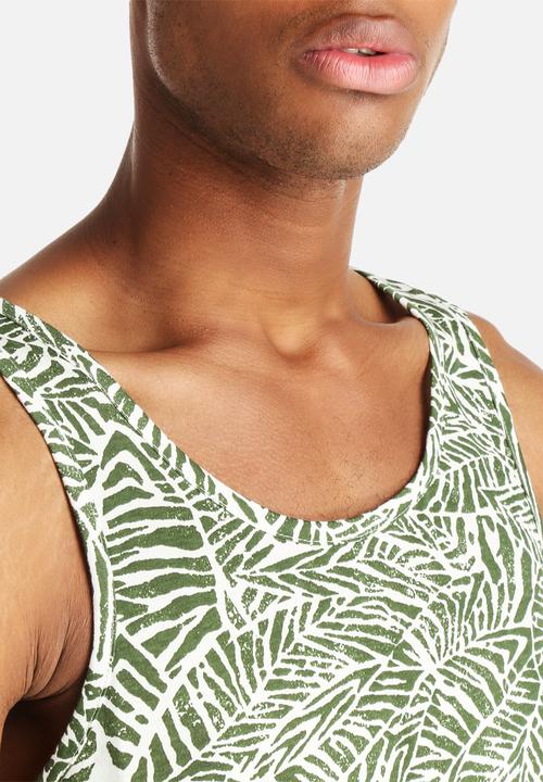 Native Youth - Leaf Print Vest 