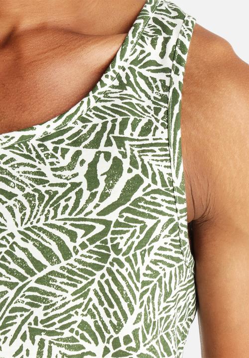 Native Youth - Leaf Print Vest 
