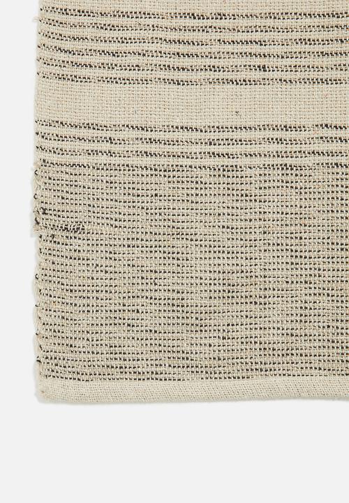 H&S - Dash woven throw - natural