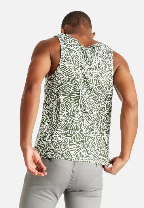 Native Youth - Leaf Print Vest 