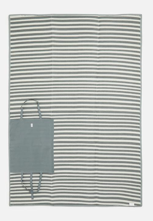 H&S - Foldable picnic mat - blue stripes