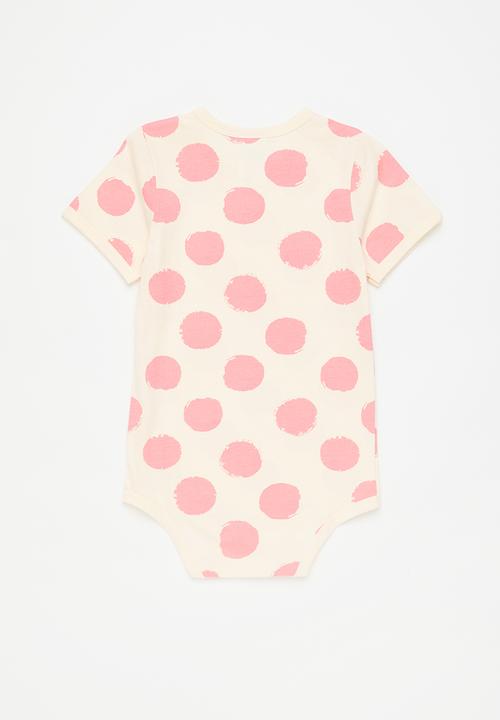 Pop Candy - Polka dot babygrow - pink