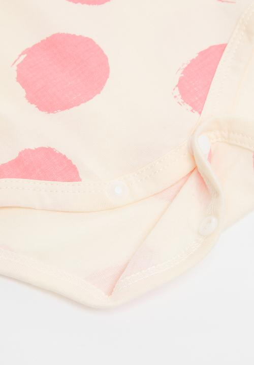 Pop Candy - Polka dot babygrow - pink