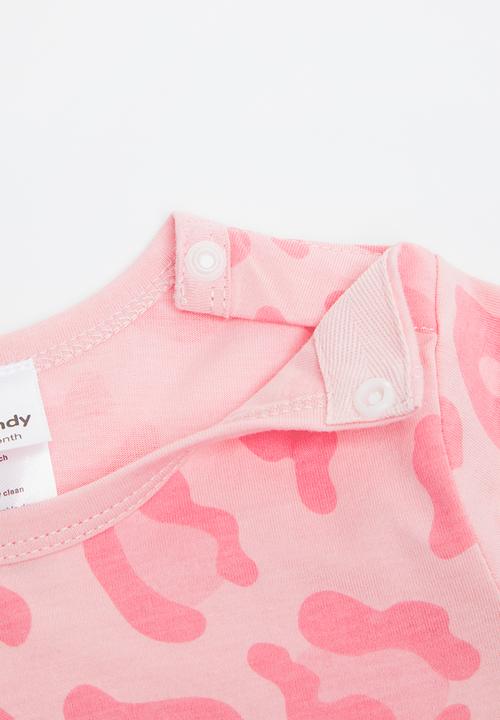 Pop Candy - Printed babygrow - pink