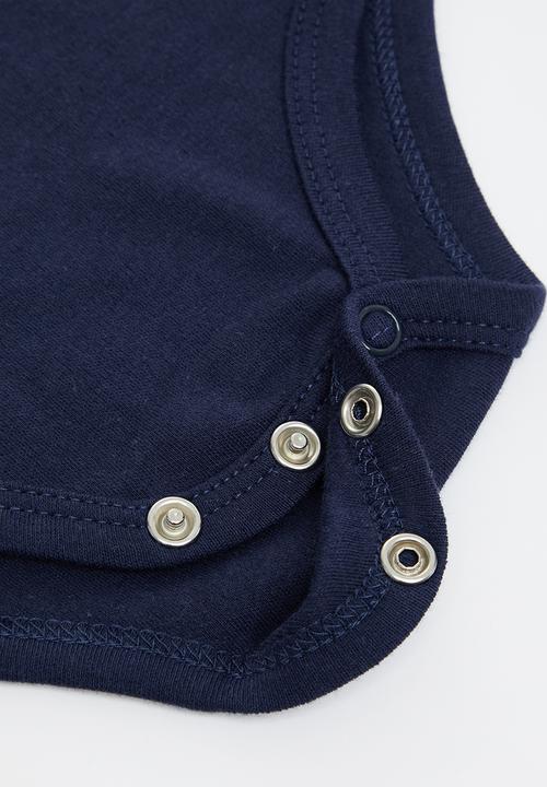 Pop Candy - Baby boys golfer babygrow - navy