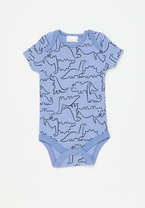 Pop Candy - Baby boys 3 pack babygrows - blue