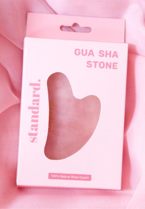 Standard Beauty - Gua Sha 100% Rose Quartz - Facial Massager