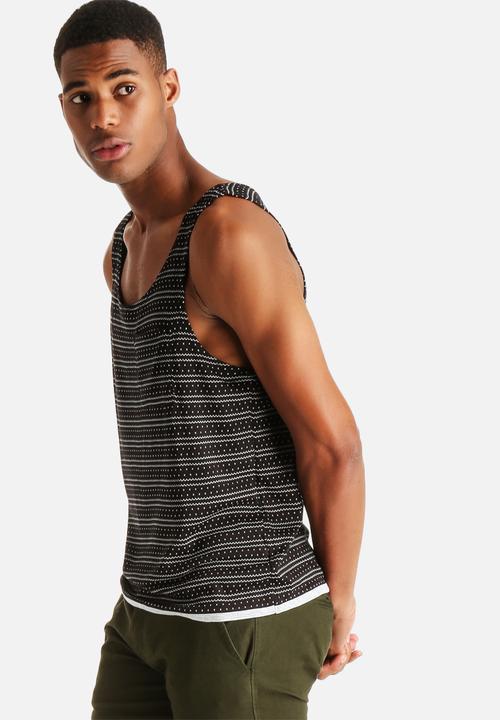 Native Youth - Double Faced Stripe Vest -