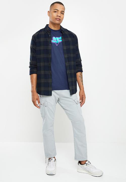 Fox - Vizen short sleeve tee - navy