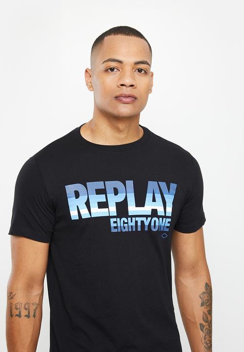 Replay - Replay basic jersey T-shirt - black