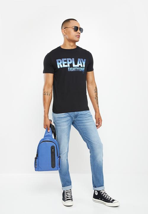 Replay - Replay basic jersey T-shirt - black