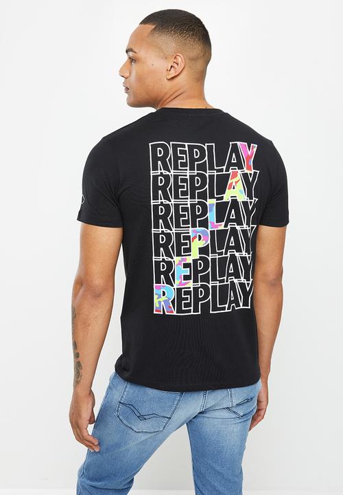 Replay - Replay basic jersey T-shirt - black