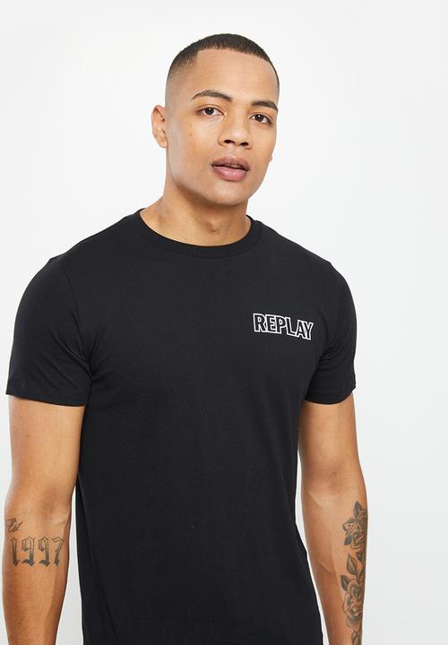 Replay - Replay basic jersey T-shirt - black