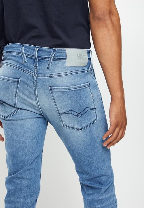 Replay - Replay slim fit anbass jeans - medium blue