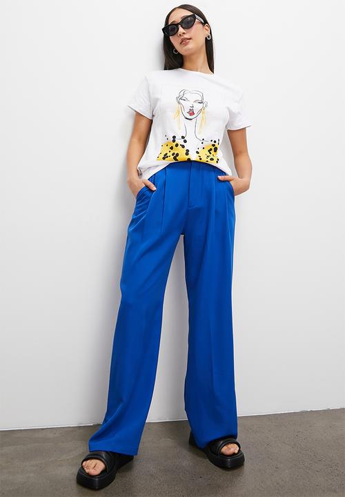 Superbalist - Relaxed tee - white gold glam graphic