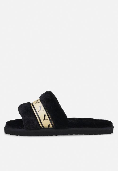 PUMA - Puma fluff remix metallic - puma black-puma team gold