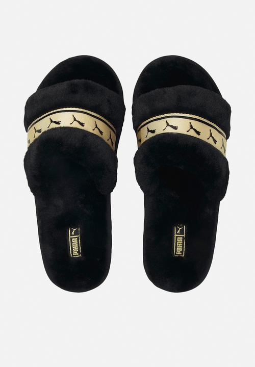 PUMA - Puma fluff remix metallic - puma black-puma team gold
