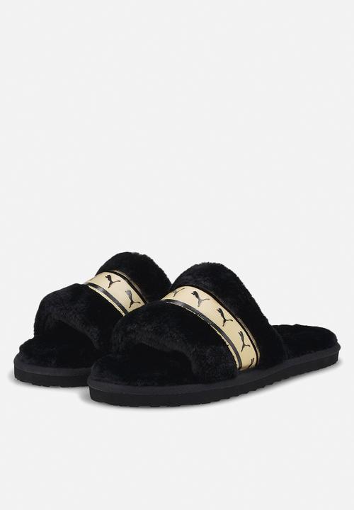 PUMA - Puma fluff remix metallic - puma black-puma team gold