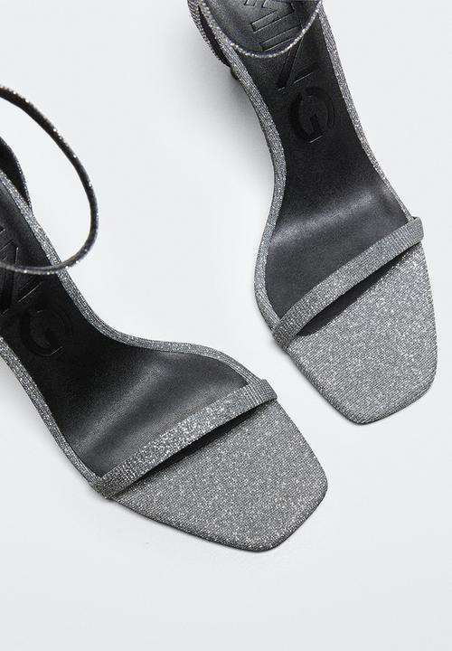 MANGO - Aussie1 barely there stiletto heel - silver