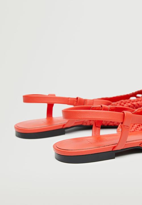 MANGO - France slingback - bright red