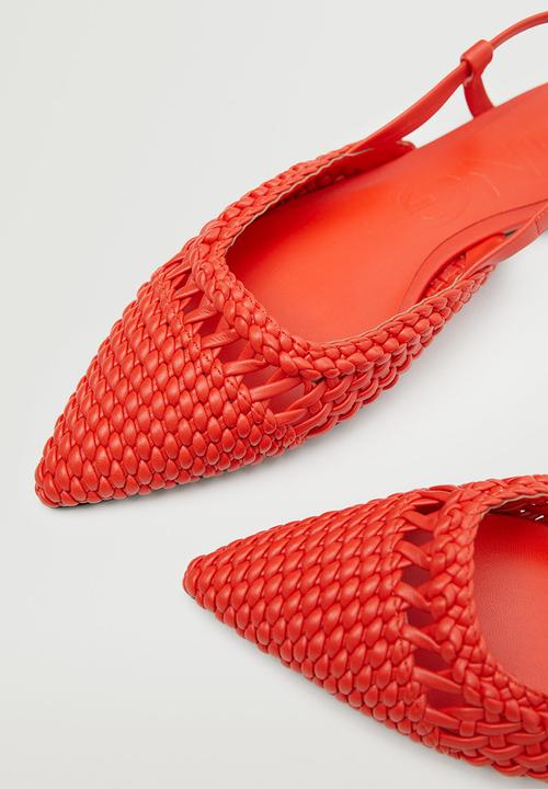 MANGO - France slingback - bright red