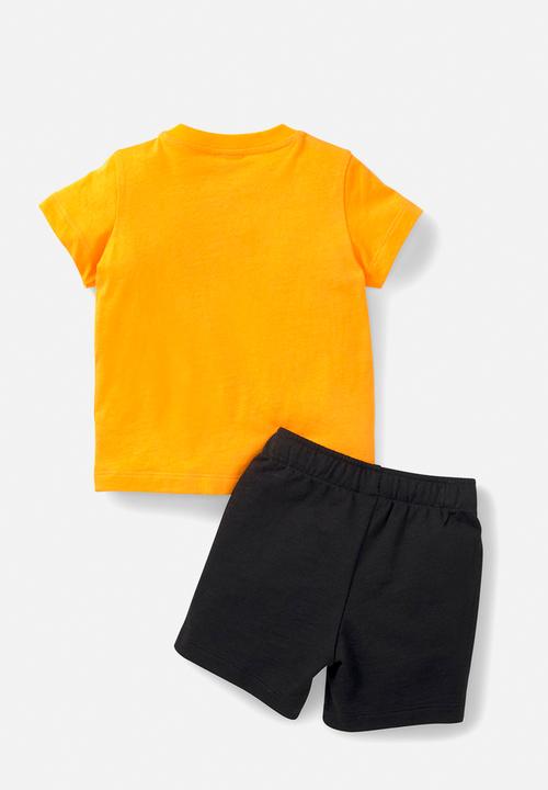 PUMA - Minicats tee & shorts set - tangerine