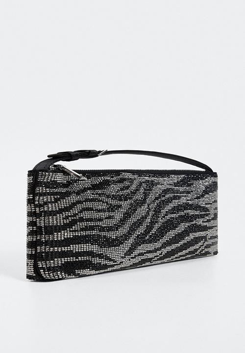 MANGO - Bag mchstrass - black