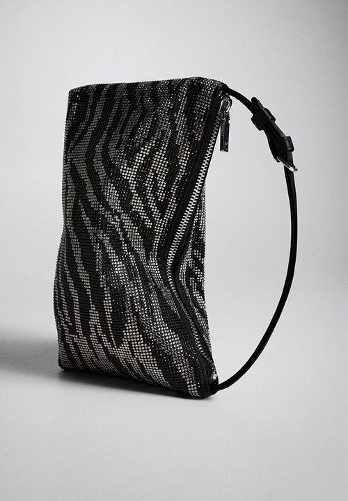 MANGO - Bag mchstrass - black