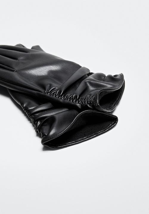 MANGO - Gloves lita - black