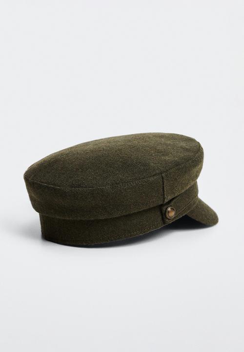 MANGO - Cap baker2 - khaki