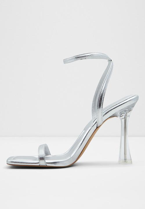 ALDO - Vivanti ankle strap heel - silver