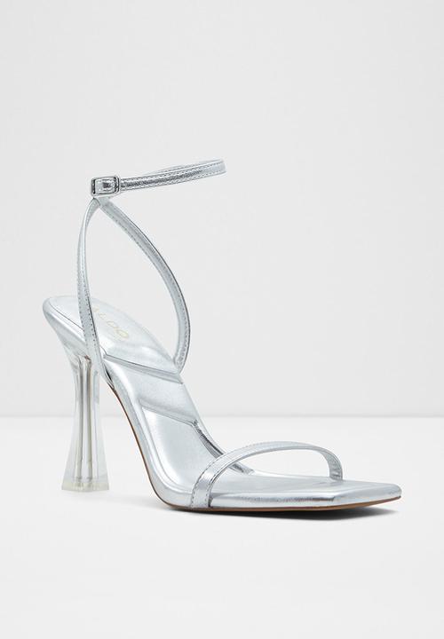 ALDO - Vivanti ankle strap heel - silver