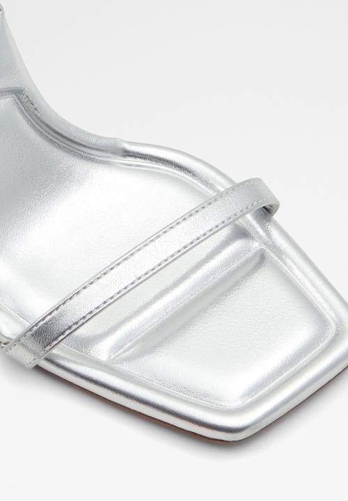 ALDO - Vivanti ankle strap heel - silver