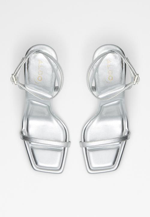 ALDO - Vivanti ankle strap heel - silver