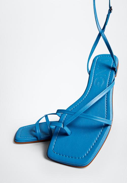 MANGO - Tapy ankle-cuff sandal - medium blue